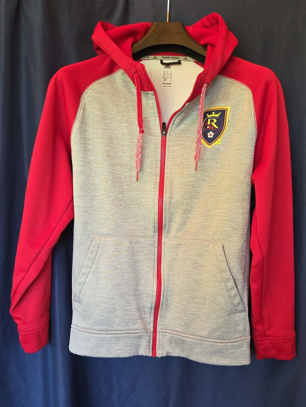 adidas Real Salt Lake Soccer Zip Up Hoodie